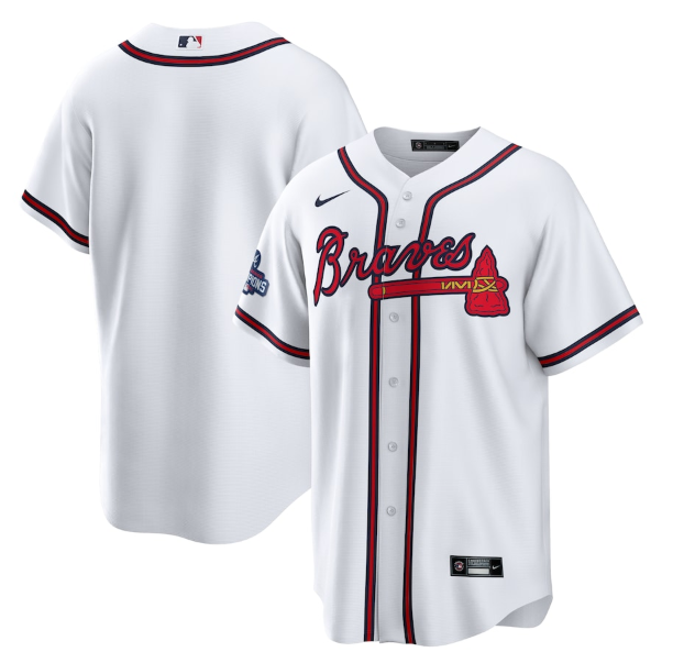 Men's Atlanta Braves Blank 2021 White World Series Champions Cool Base Stitched Jersey Men's Atlanta Braves Blank 2021 White World Series Champions Cool Base Stitched Jersey